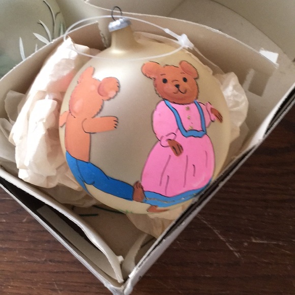 Vintage Hand/Mouth Blown Christmas Ornaments -Set of 4 - Bear, Elf, Angels - Picture 3 of 7